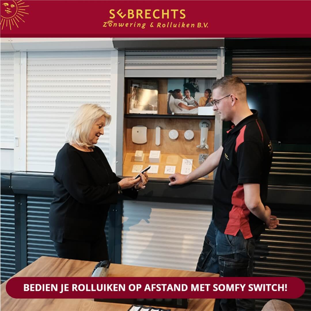 Je Ontvangt De Somfy Switch T.w.v. 199 Euro Nu Gratis Bij Aanschaf Van 5 Rolluiken
