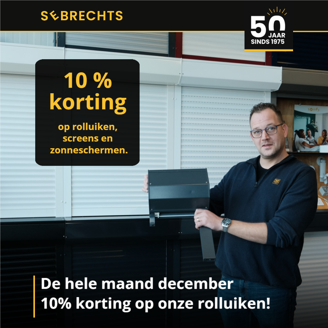 10% korting op onze rolluiken